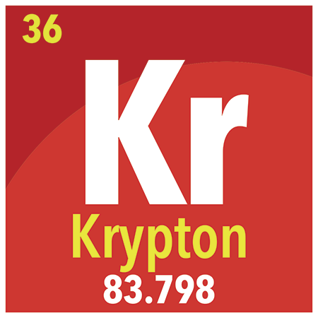 Krypton chemical table logo