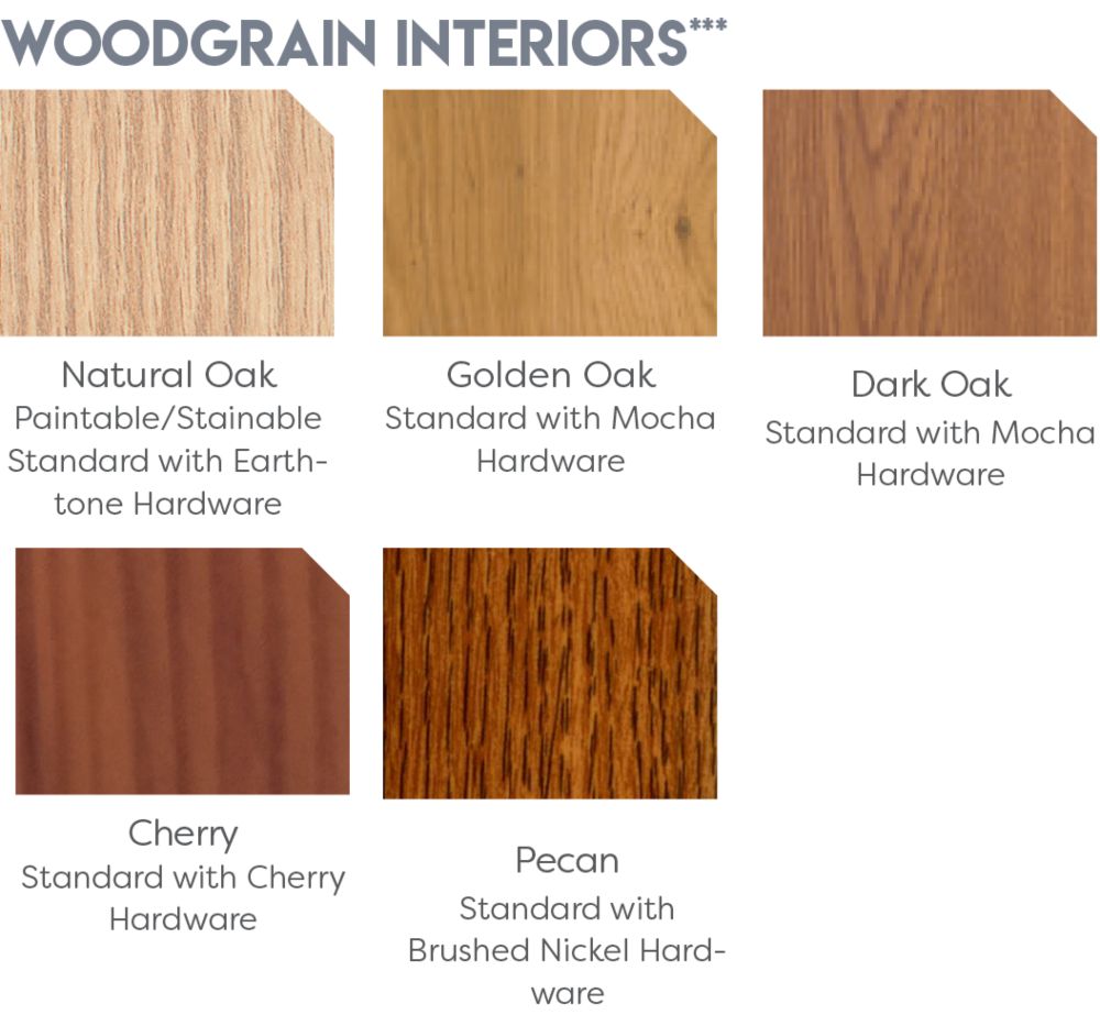 Woodgrain interior options