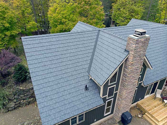 House with ProVia slate shingles